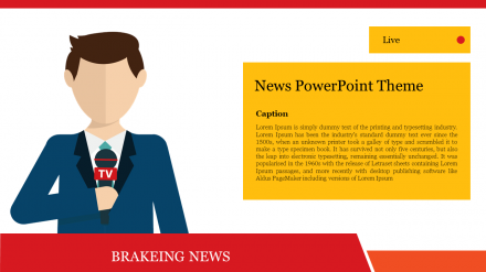 Creative News PowerPoint Theme Presentation Template