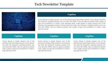 Effective Tech Newsletter Template PowerPoint Presentation