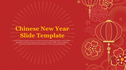 Attractive Chinese New Year Slide Template Presentation