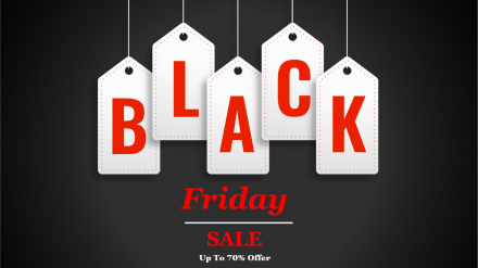 Black Friday Layout For PPT Presentation Template Designs