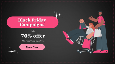 Black Friday Campaigns PowerPoint Template Designs