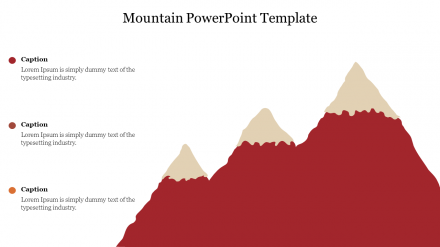 Free - Attractive Free Mountain PowerPoint Template Slide Design