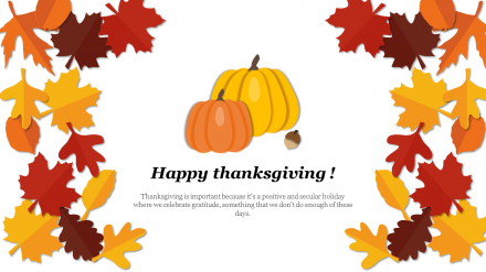 Free - Attractive Thanksgiving PowerPoint Template Design