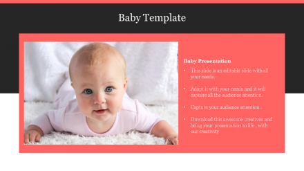 Charming Baby Template For Powerpoint Presentation 