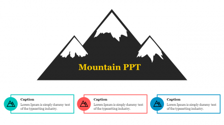 Creative Mountain PPT Presentation Template Slides