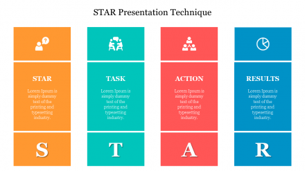 Example Of STAR Presentation Technique Template