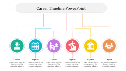 Best Career Timeline PowerPoint Presentation Slide