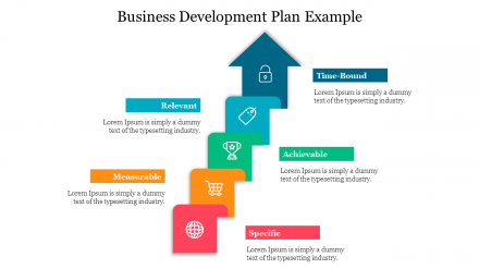 Arrow Model Business Development Plan Example PPT