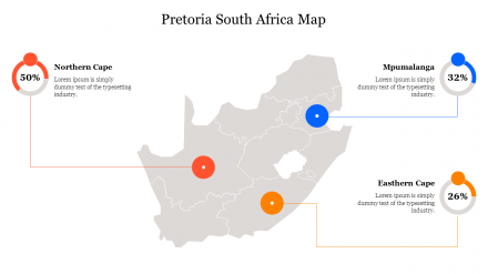 Best Pretoria South Africa Map PowerPoint Presentation