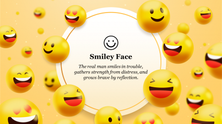 Stunning Smiley Face PowerPoint Background Presentation