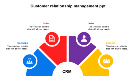 Creative Customer Relationship Management PPT Slide