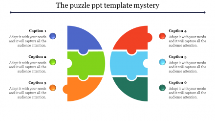 Puzzle PPT Template PowerPoint Presentation Slide