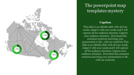 Customized PowerPoint Map Templates Presentation Design