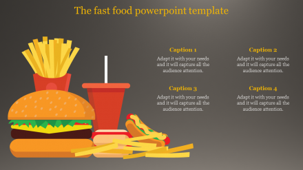 Our Predesigned Food PowerPoint Template Slide Design
