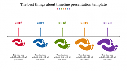 Modest Timeline Presentation Template PPT