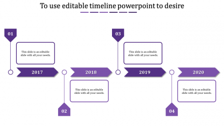 Editable Timeline PowerPoint Presentation Template
