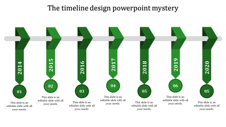 Attractive Timeline Design PowerPoint Template Designs