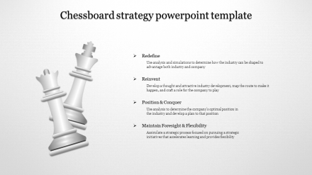 A Four Noded Strategy Powerpoint Template