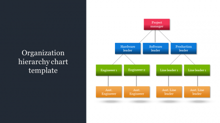 Our Predesigned Organization Hierarchy Chart Template