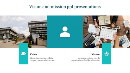 A Two Noded Vision And Mission PPT Presentations