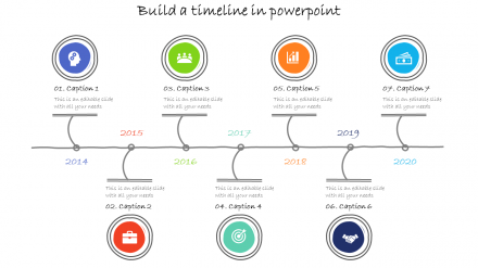 Download Best Build A Timeline In PowerPoint Slide