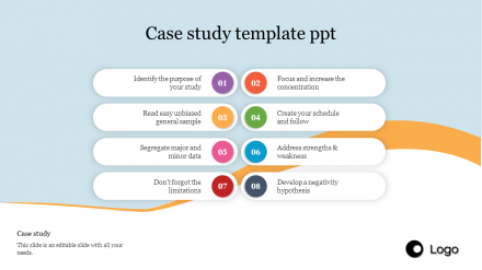 Best Case Study Template PPT Presentation PowerPoint Slide