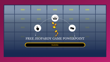 Free - Free Jeopardy Game PowerPoint Template Presentation