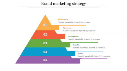 Brand Marketing  Strategy PowerPoint-Triangle Shape