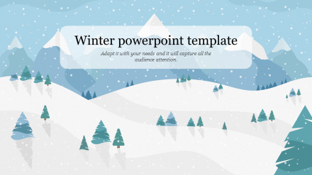 Affordable Winter PowerPoint Template Presentation