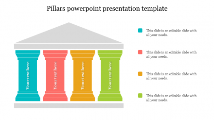 Our Predesigned Pillars PowerPoint Presentation Template