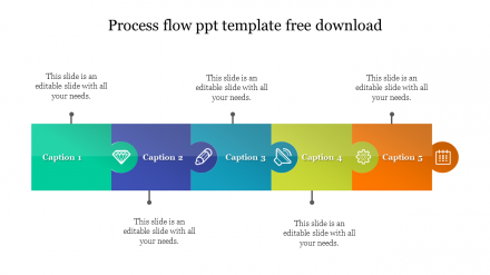 Best Process Flow PPT Template Free Download