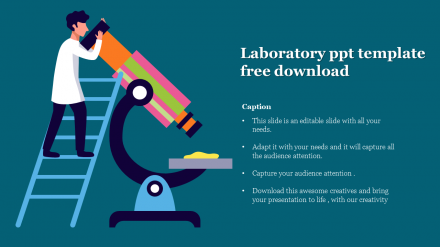 Attractive Laboratory PPT Template Free Download