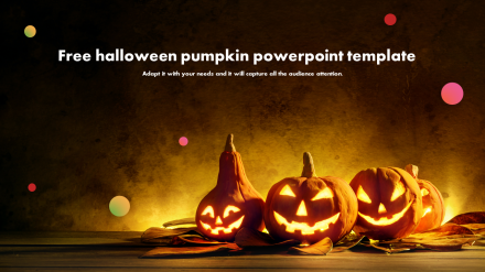 Free - Halloween Pumpkin PowerPoint Template Slide Designs