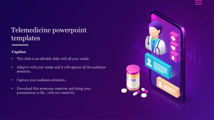 Awesome Telemedicine PowerPoint Templates PPT Design
