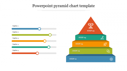 Polished Pyramid Chart PowerPoint Template Presentation