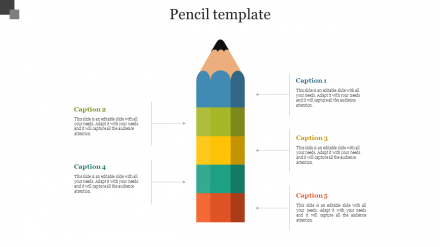 Stunning Pencil Template PowerPoint Presentation
