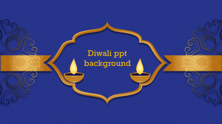 Attractive, Editable Diwali PPT Background Slide Template