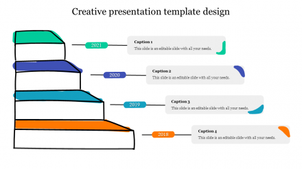 Creative Presentation Template Design With Four Node