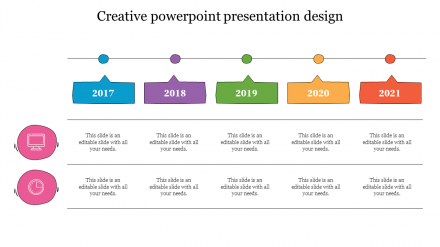 Creative PowerPoint Presentation Design Template Slide