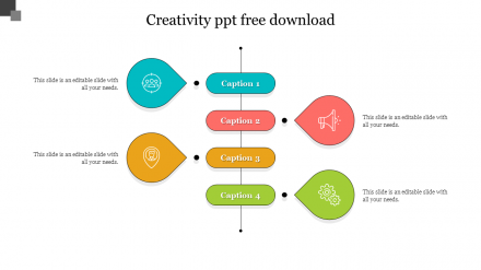 Creativity PPT Free Download Slide - Hand Drawn Design