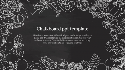 Best Chalkboard PPT Template Presentation PowerPoint