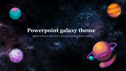 Successive PowerPoint Galaxy Theme Presentation Slide