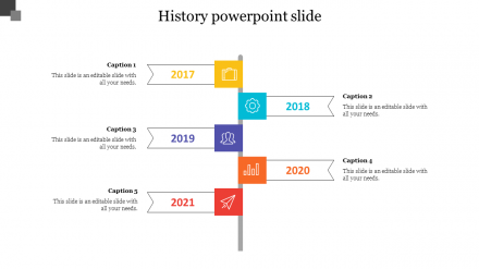Amazing History PowerPoint Slide-Timeline Template