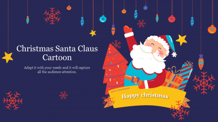 Effective Christmas Santa Claus Cartoon Template