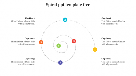 Free - Effective Spiral PPT Template Free Download Slides