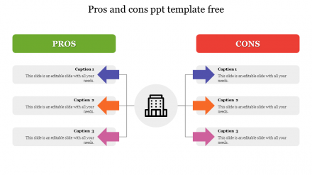 Effective Pros And Cons PPT Template Free Slide Designs
