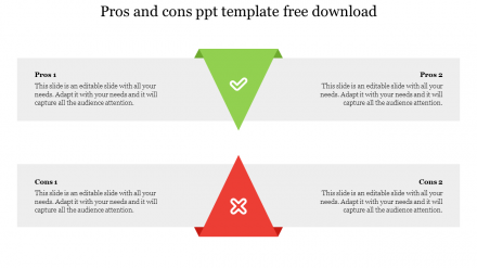 Free - Innovative Pros And Cons PPT Template Free Download