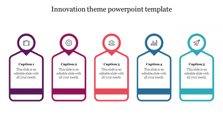Innovation Theme PowerPoint Template With Infographics