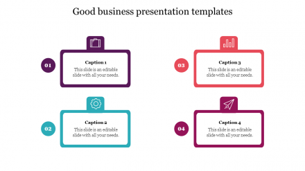 Stunning Good Business Presentation Templates Design