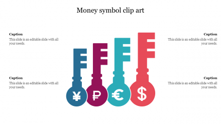 Effective Money Symbol Clip Art PowerPoint Template